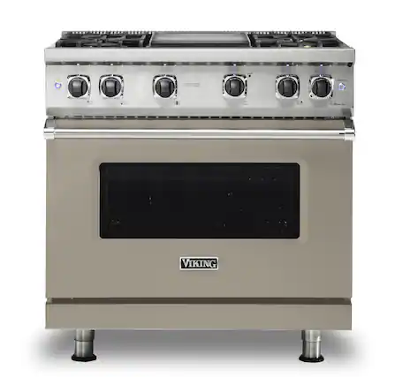 Front. Viking - 5-Series Gas Sealed Burner Range - Nantucket.