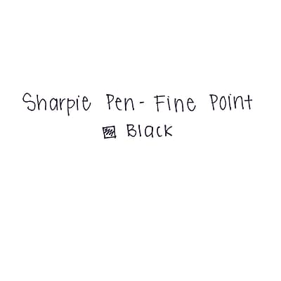 Sharpie Pen - Fine Point  
Black