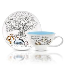Disney - Winnie The Pooh And Friends Ceramic Teacup and Saucer Set - White