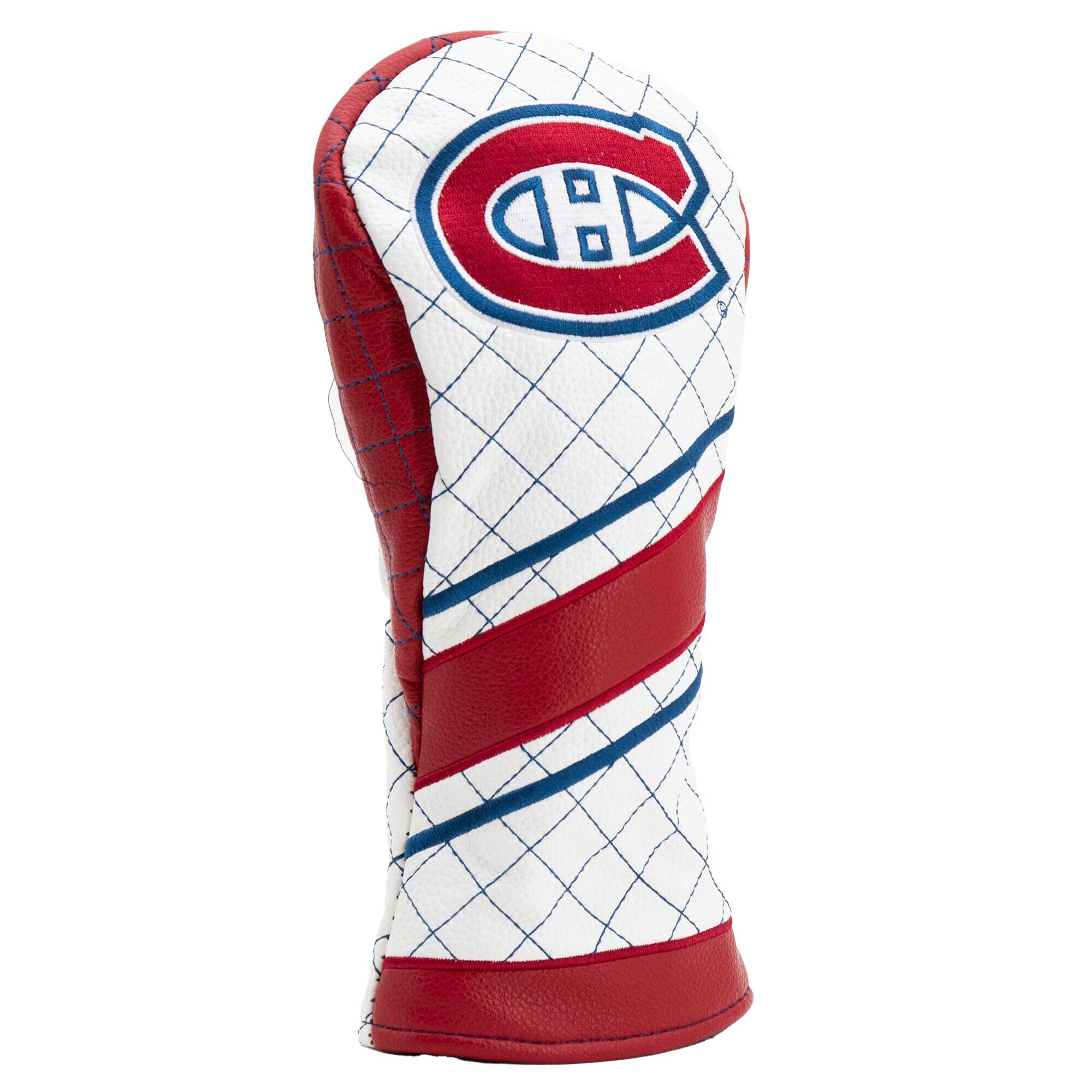 Alt View 2. Team Golf - Montreal Canadiens Striped Quilted Fairway Headcover - Multicolor.