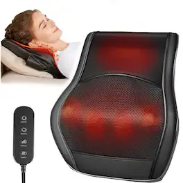 DORLUKFU - Neck and Back Massager for Pain Relief Deep Tissue with Heat, Shiatsu Shoulder Massager with Bi-Directional Rotating