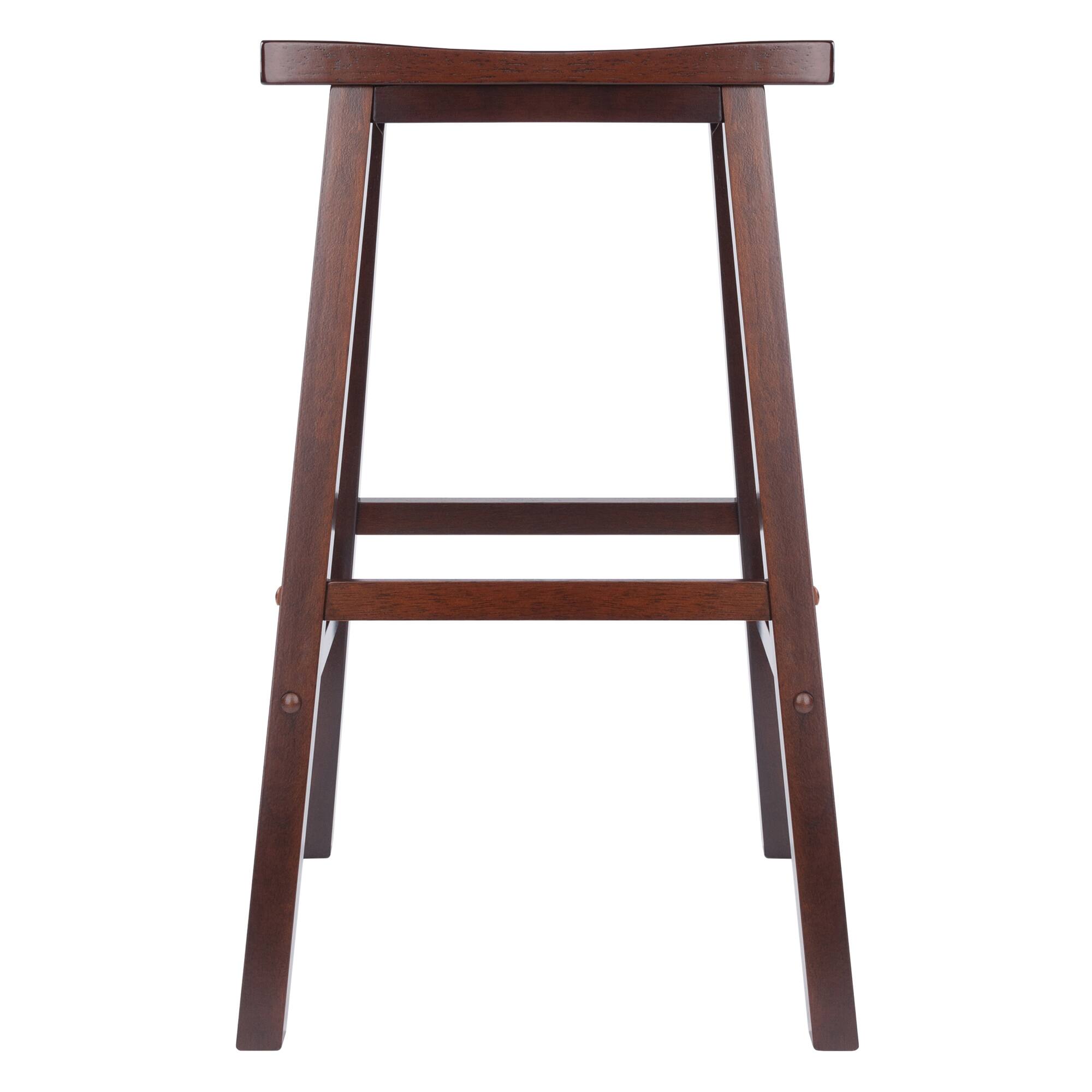 Winsome Wood Satori Saddle Seat Bar Stool Walnut - Best Buy