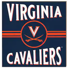 Jardine - Virginia Cavaliers 10'' x 10'' Retro Team Sign - Navy
