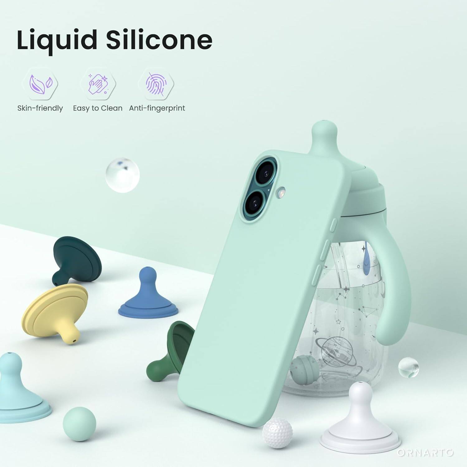 Liquid Silicone Skin-friendly Easy to Clean Anti-fingerprint ORNARTO