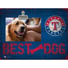 Fan Creations - Texas Rangers 10.5" x 8" Best Dog Clip Photo Frame - Multicolor