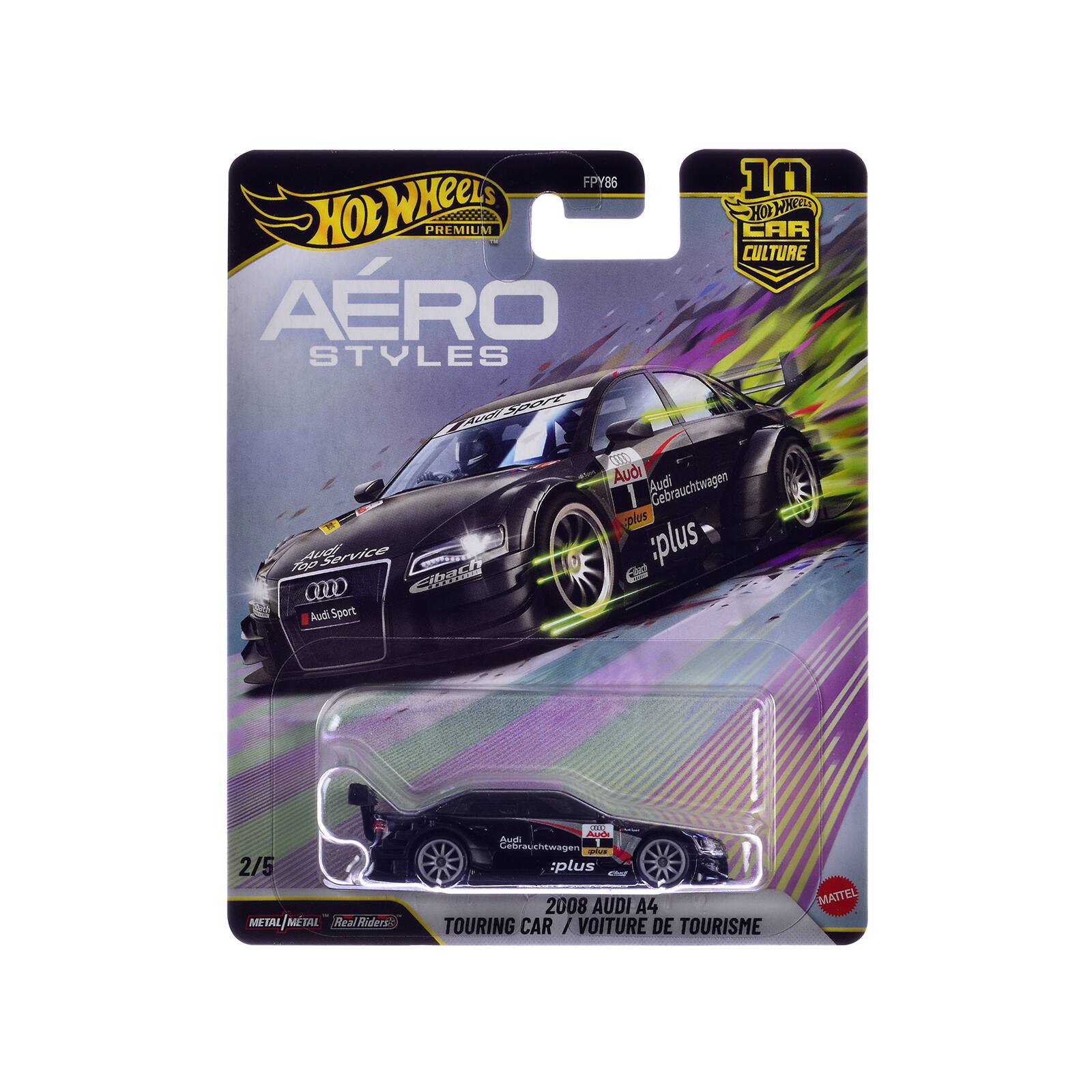 FPY86 10 Hot Wheels Premium Car Culture Aero Styles FT 1007 AW Audi Audi Gebrauchtwagen zo: Top d0 Service plus 0 - a Audi Sport 2/5 METAL METAL/MTAL METAL Real Riders Me Bu ada uchtwagen plus 2008 AUDI A4 TOURING CAR / VOITURE DE TOURISME MATTEL