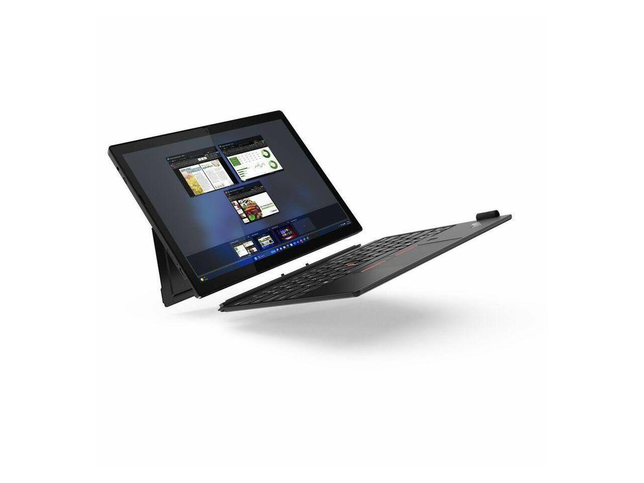 Alt View 2. Lenovo - Lenovo ThinkPad X12 Detachable Gen 2 - 12.3" Touchscreen - Intel Core Ultra 7 - 32 GB - 512 GB SSD - Windows 11 Pro - Black.