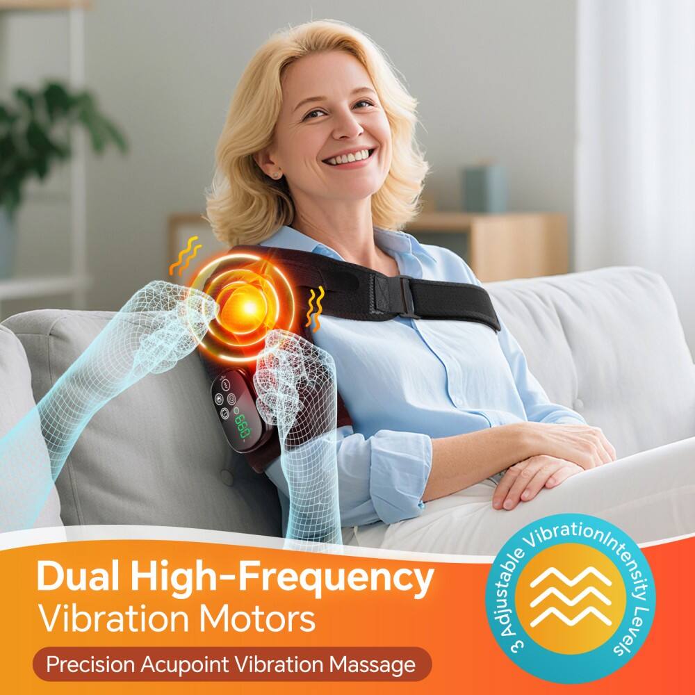 5 D 660 Dual High-Frequency Adjustable Vibration Intensity Levels 3 Precision Acupoint Vibration Massage