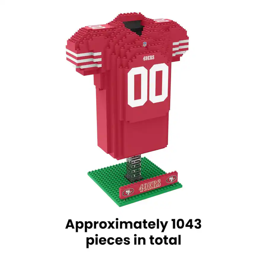 Forever Collectibles San Francisco 49ers NFL BRXLZ Jersey 1043 Piece ...