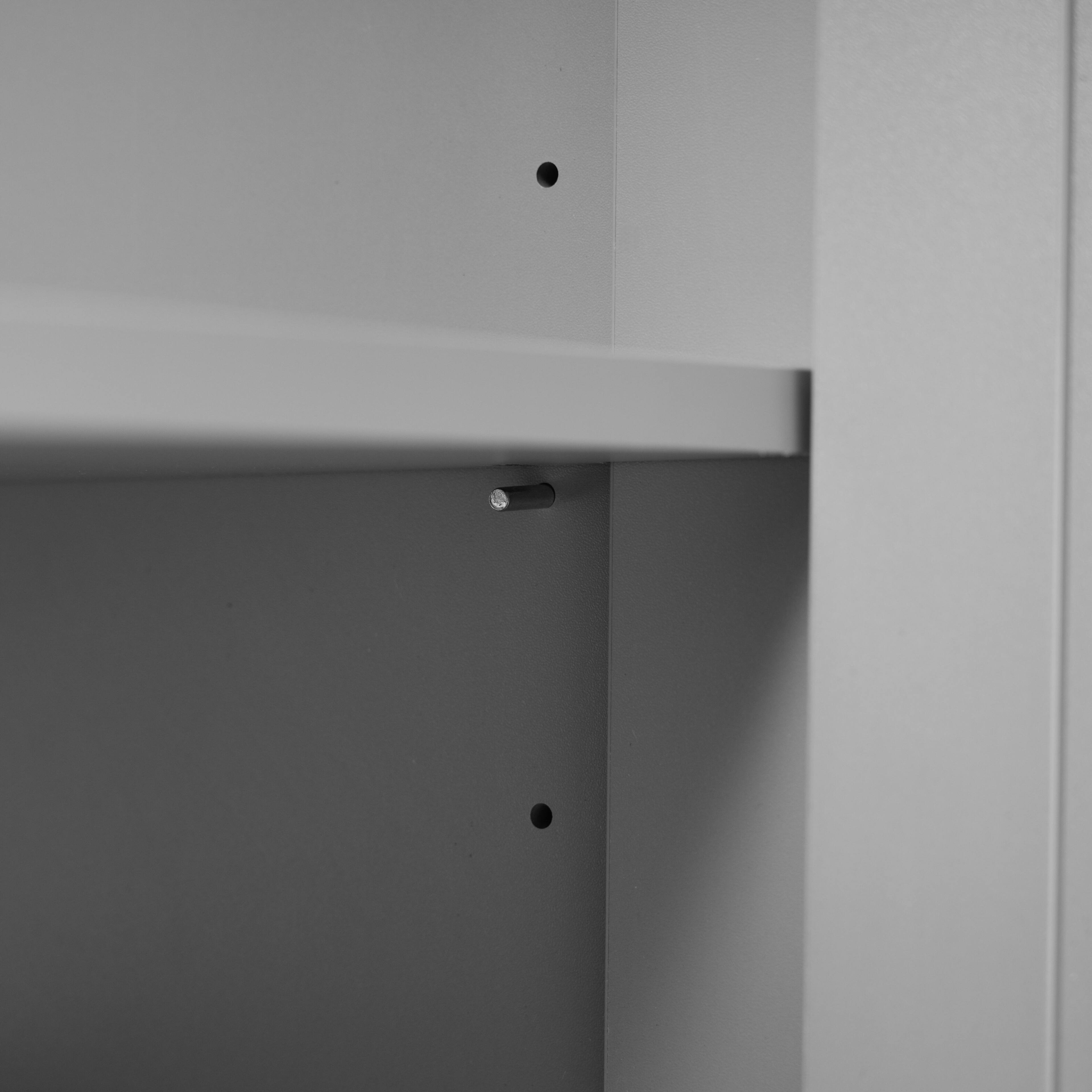 Left. Boyel Living - 84 Inch Double Sink Bathroom Vanity with Ceramic Sinks Quartz Countertop Adjustable Shelves 3 Drawers Gray - Gray.