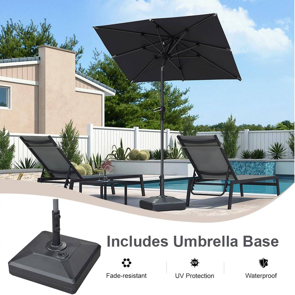 Includes Umbrella Base  
- Fade-resistant  
- UV Protection  
- Waterproof