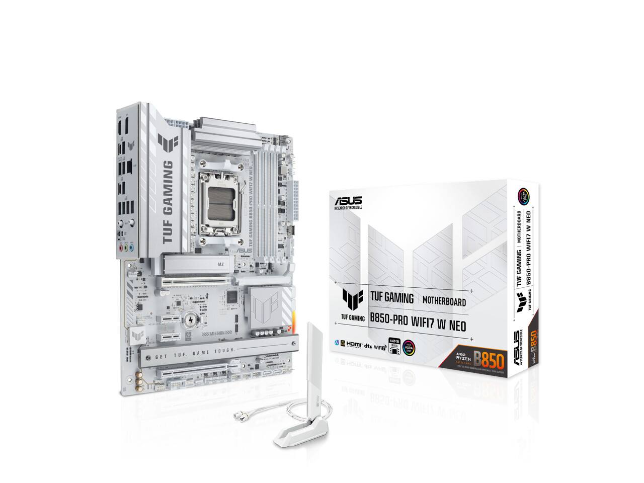 GAMING TUF 3 MISSION -00 SAME TOUGH GET TUF. de WNEG W WWEz EESO-PRO SAMINE ! UUUU ASUS I CATE . K NEO MOTHERBOARD WIFI? W ee GAMING 8850-PRO TUF - TUF GAMING SANIES MOTHERBOARD i TUE GAMING B850-PRO WIFI7 W NEO amE des 1 S EL 8850 W 1: AR RYZEN - B850 r6Us ! 089-0288 MILI

TUF GAMING B850-PRO WIFI7 W NEO