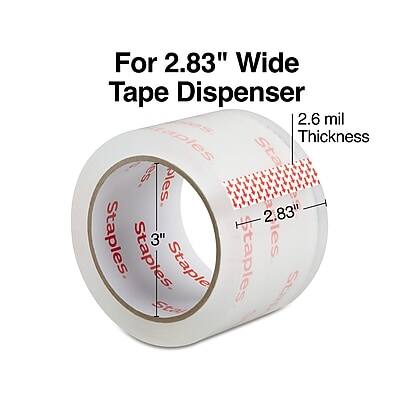 For 2.83" Wide Tape Dispenser  
2.6 mil Thickness  
3" Staples  
2.83" Staples