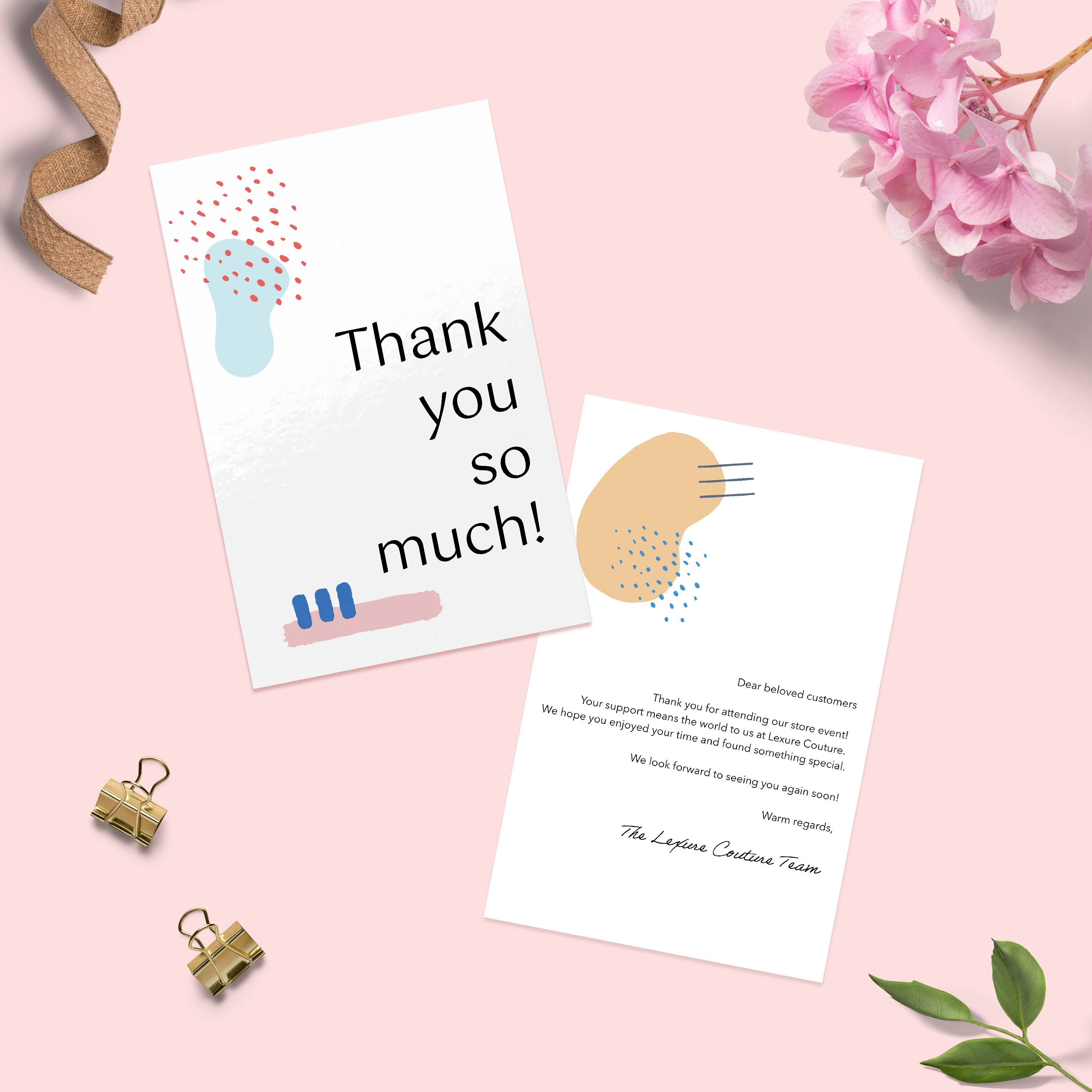 Thank you so much!

Dear beloved customers,

Thank you for attending our store event! Your support means the world to us, and we hope you enjoyed your time and found something special at Luxe Couture. We look forward to seeing you again soon!

Warm regards,

The Lexine Cortine Team