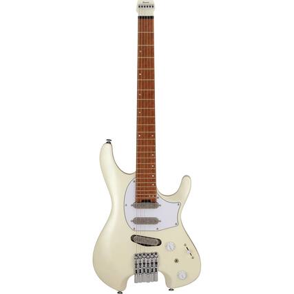 Front. Ibanez - Ibanez Ichika Signature Series ICHI10 Electric Guitar, Vintage White Matte.