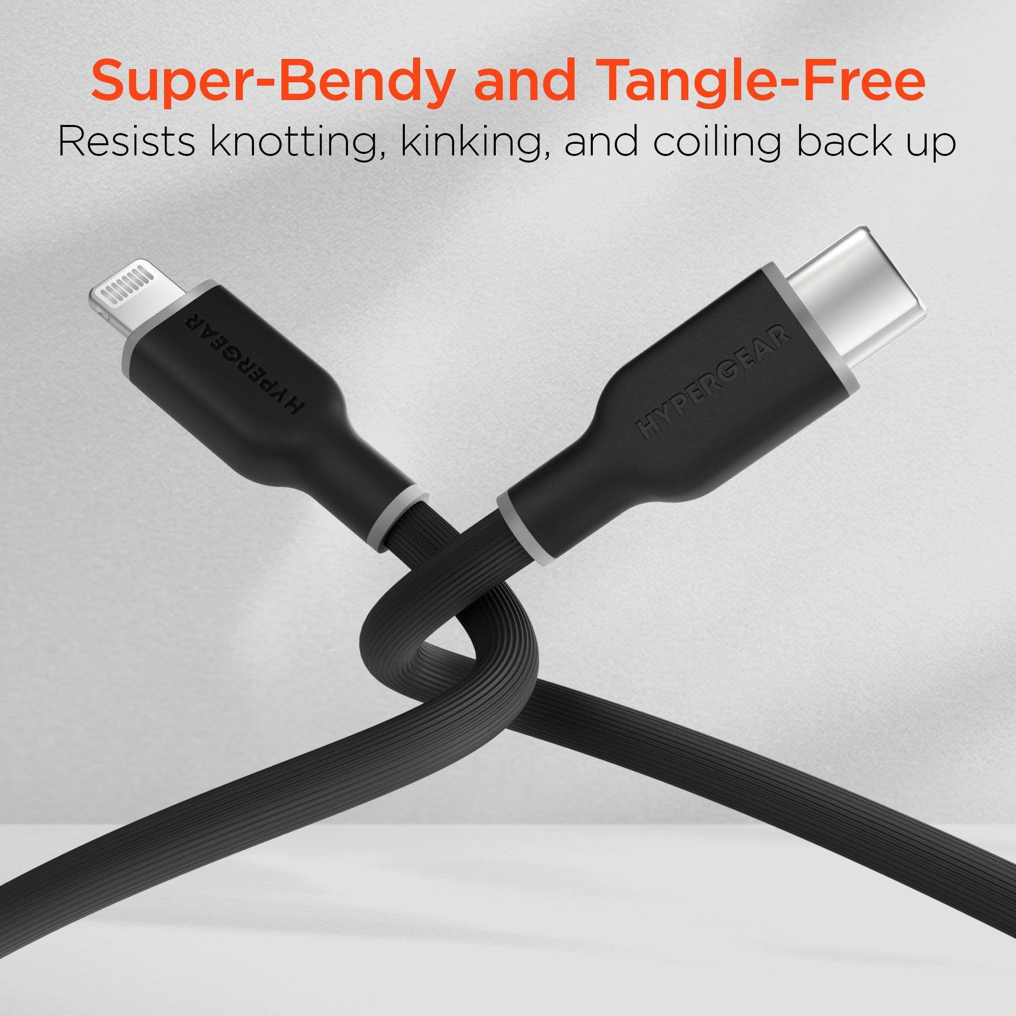 Super-Bendy and Tangle-Free  
Resists knotting, kinking, and coiling back up  

HYPERGEAR  
HYPERGEAR