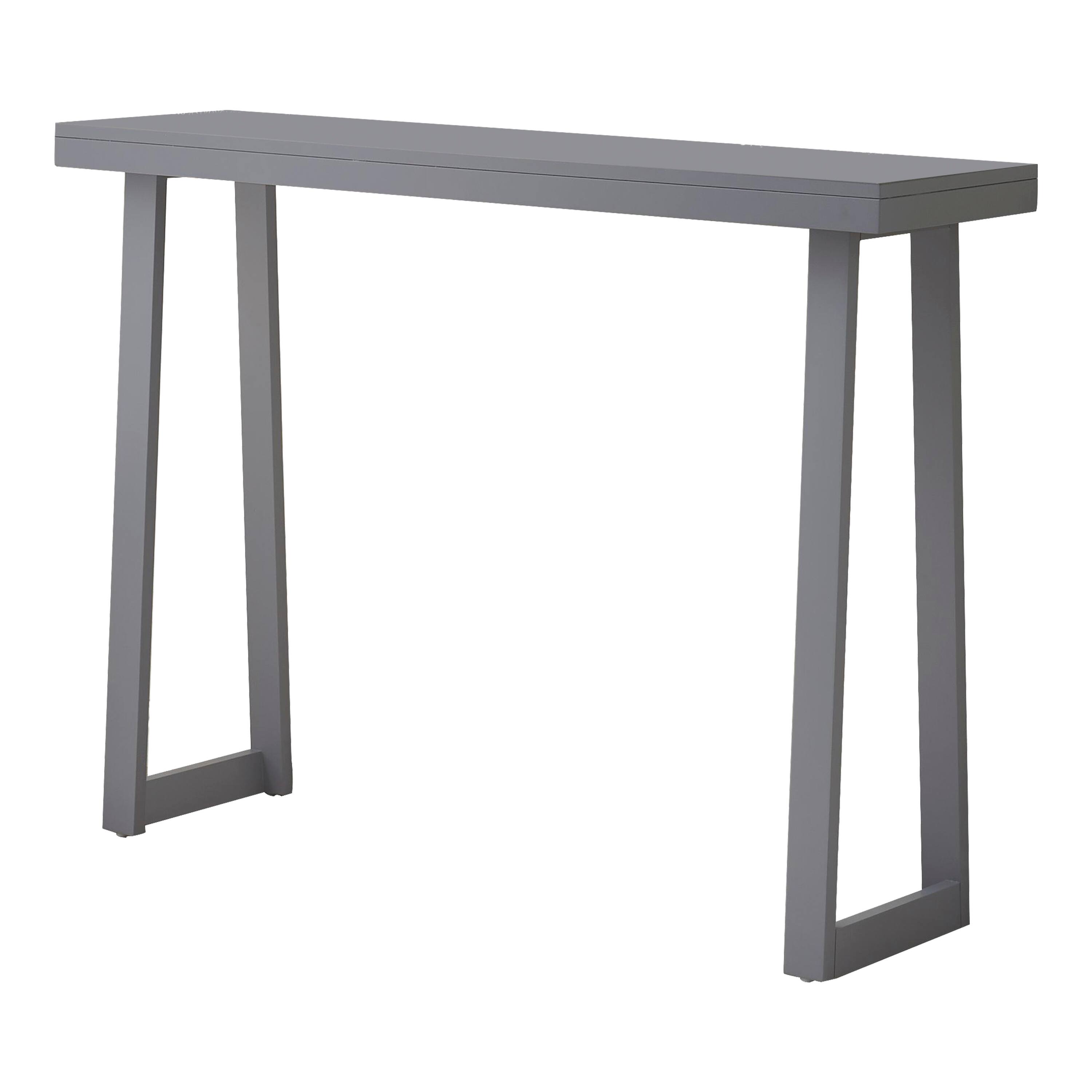 Angle. Kings Brand Furniture - Kings Brand Furniture Claude Narrow Console Table - Dark Grey.