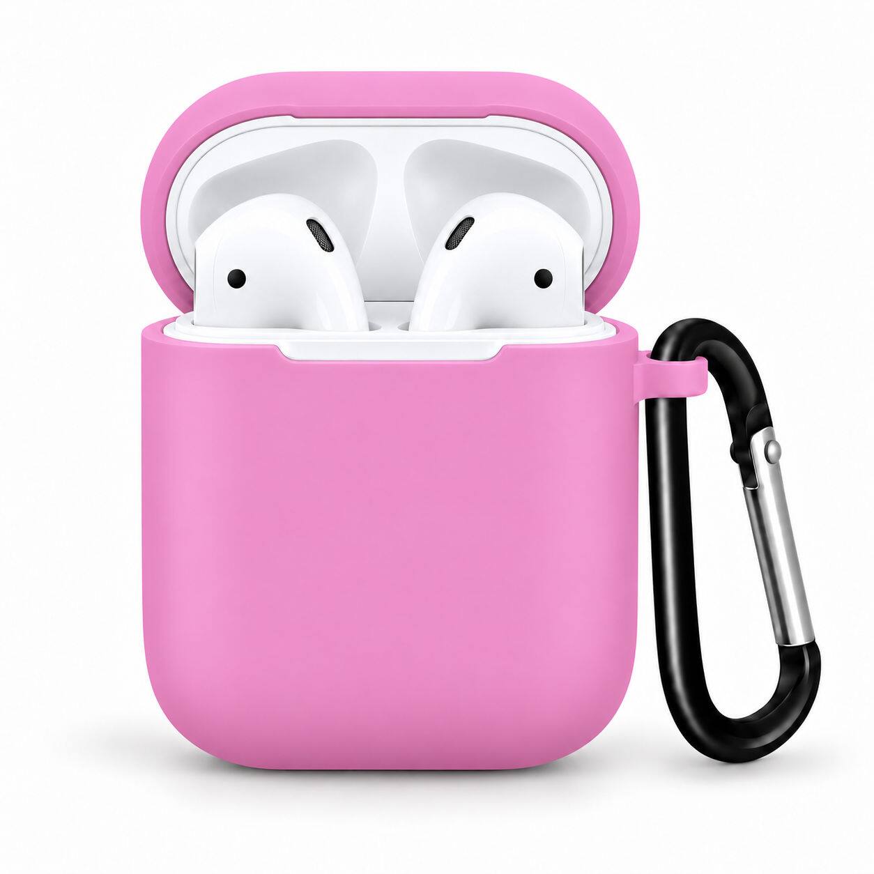 Front. Entronix - Entronix Premium Silicone Case for Apple AirPods 1st/2nd Generation - Light Pink.