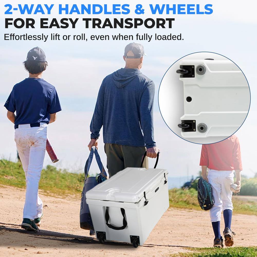 2-WAY HANDLES & WHEELS FOR EASY TRANSPORT  
Effortlessly lift or roll, even when fully loaded.