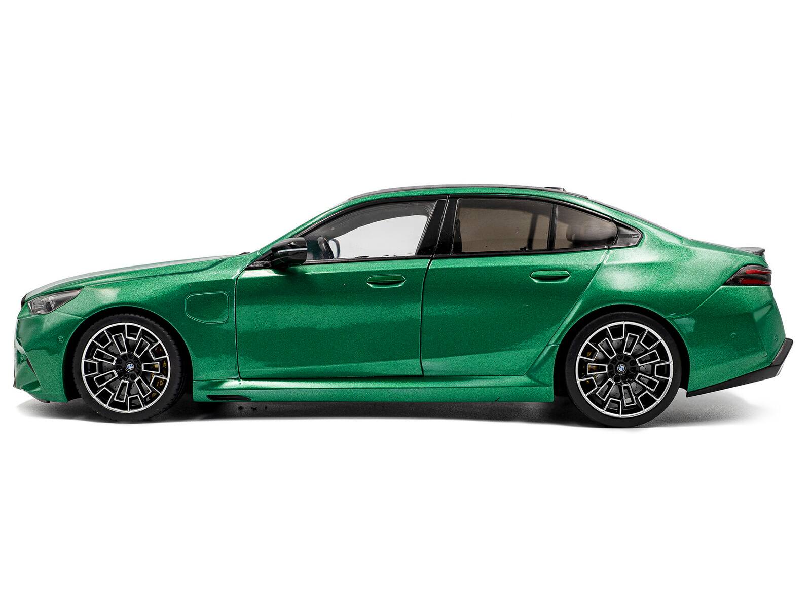 Alt View 2. Solido - 2025 BMW M5 Isle of Man Green Metallic 1/18 Diecast Model Car by Solido.
