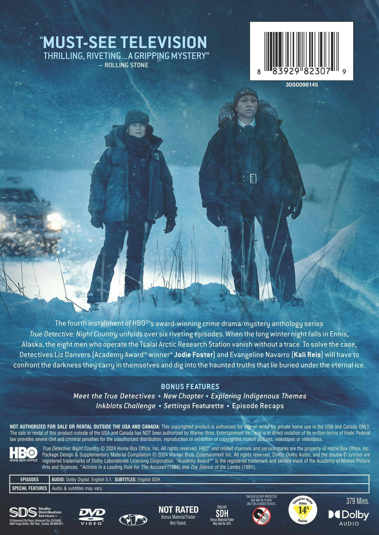 Back. True Detective: Night Country: Season 4 [DVD].