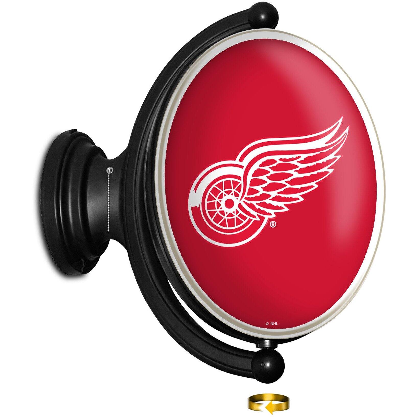 Detroit Red Wings 23'' x 21'' Illuminated Rotating Wall Sign