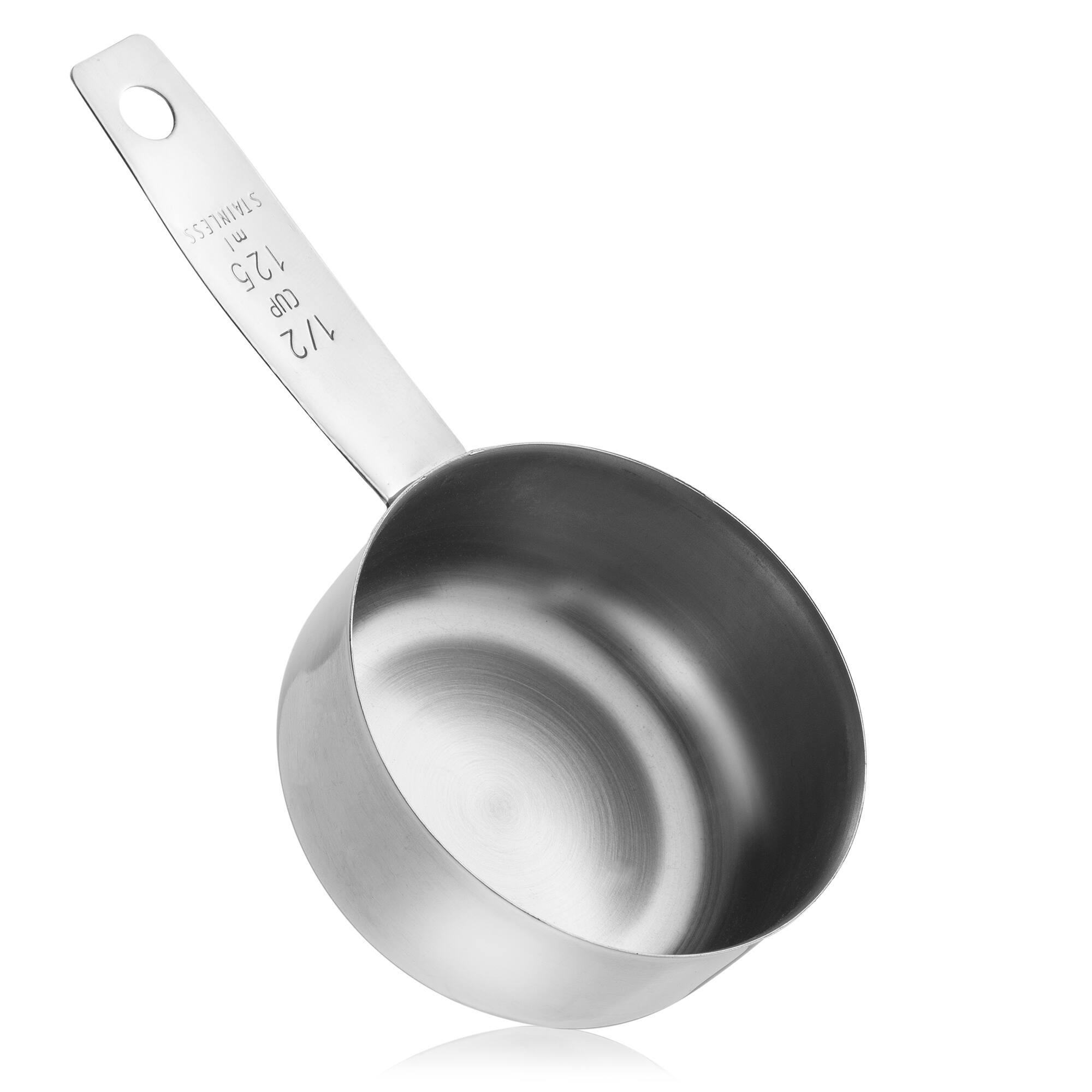 STAINLESS  
1/2 CUP  
1/4 CUP  
1/2