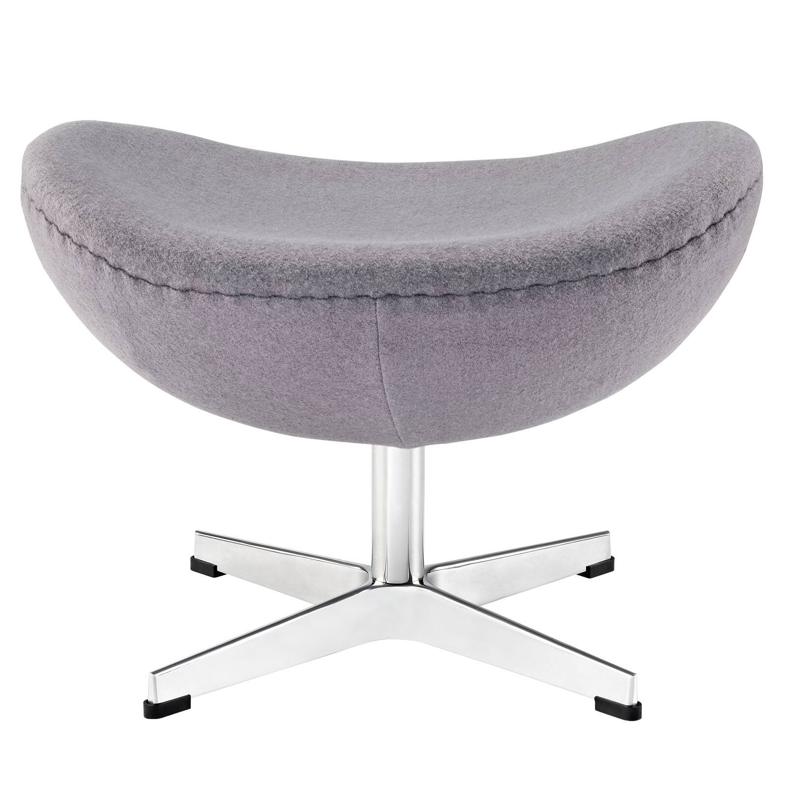 Back. Modway - Glove Wool Ottoman by Modway - EEI-265-DGR.