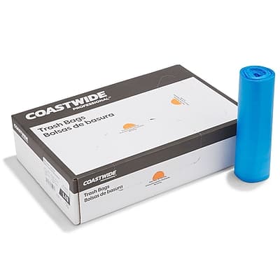 Coastwide Professional - 40-45 Gallon Recycling Bags, High Density, 19 Mic., 200 Bags/Box - Blue price history on PriceWatchPro