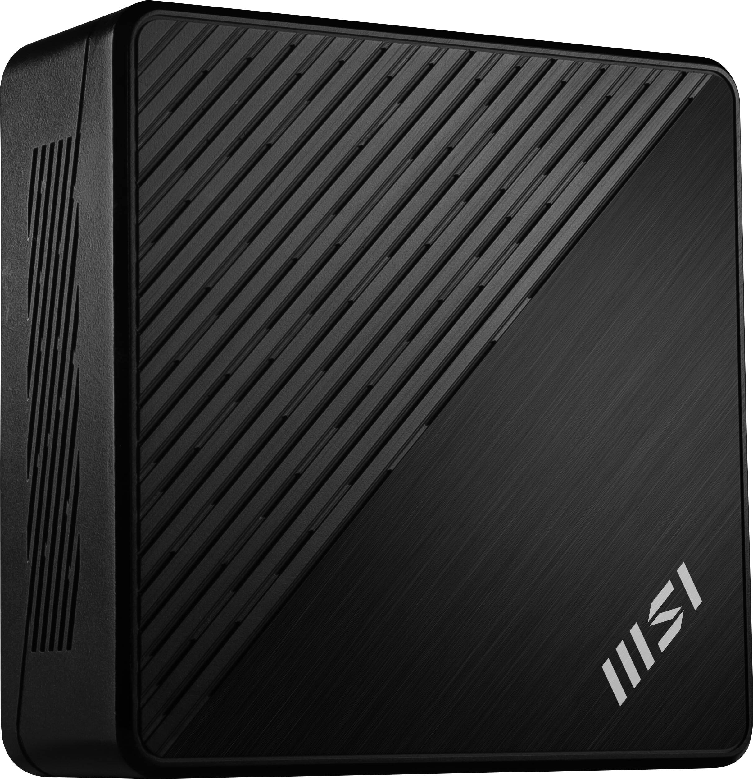 Alt View 2. MSI - MSI Cubi 5 12M Mini Desktop - Intel Core i3-1215U - 8GB Memory - 500GB SSD - Thunderbolt 4 - Windows 11 Pro - Black - Black.