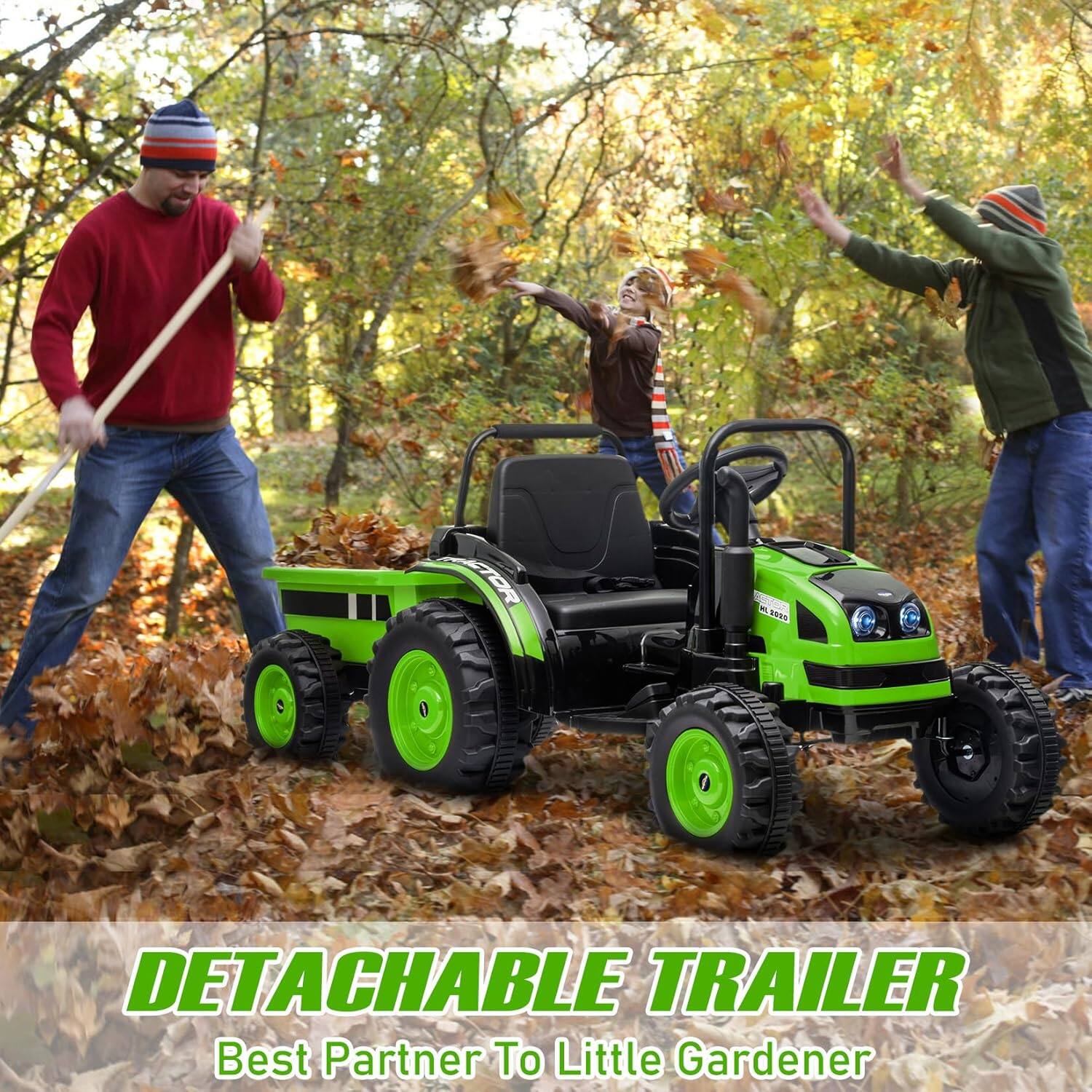 DETACHABLE TRAILER  
Best Partner To Little Gardener