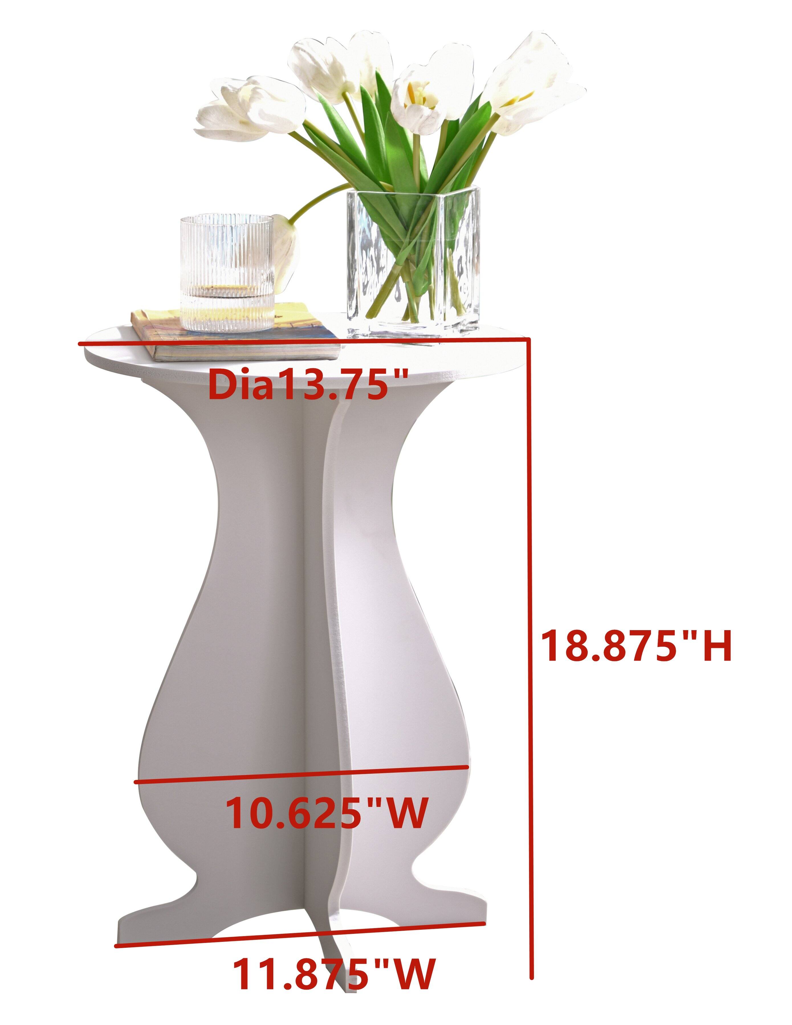 Dia 13.75"  
18.875" H  
10.625" W  
11.875" W