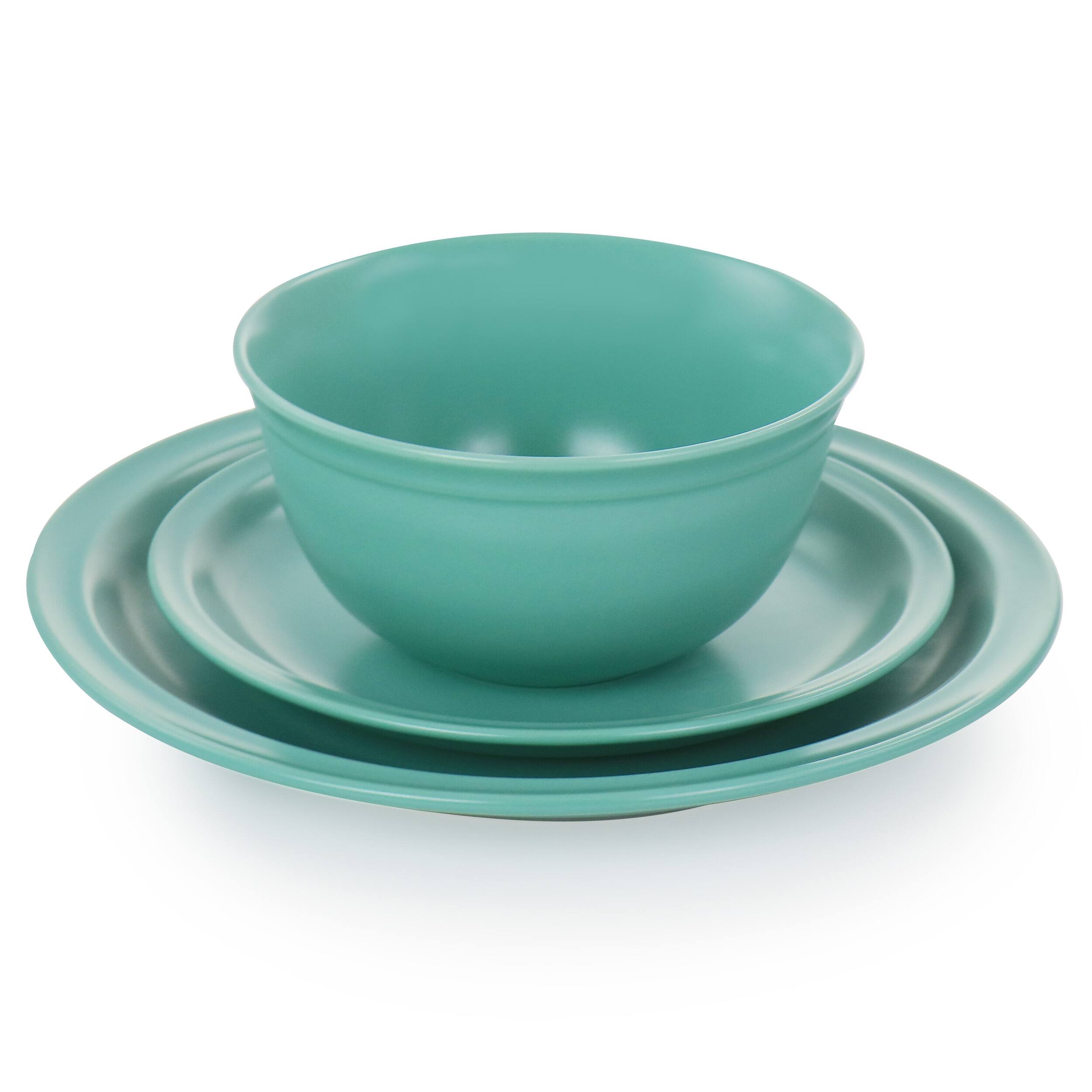 Alt View 2. Gibson - Gibson Home 16 Piece Siam Stoneware Dinnerware Set in Green - Green.