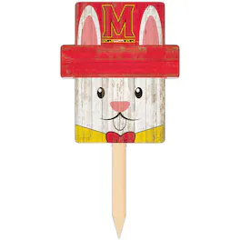 Fan Creations - Maryland Terrapins 16" x 19" Easter Bunny Yard Stake - Multicolor