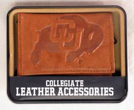 Rico Industries - Colorado Buffaloes Embossed Leather Trifold Wallet - Multi