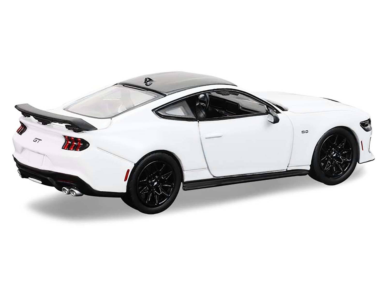 Alt View 2. Greenlight - 2024 Ford Mustang Oxford White with Black Top "GreenLight Muscle" Series 30 1/64 Diecast Model Cars by Greenlight.