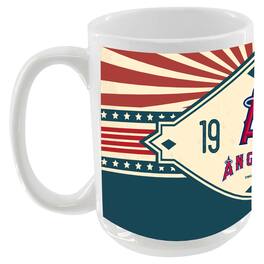 The Memory Company - Los Angeles Angels 15oz. Americana Diamond Mug - Multicolor