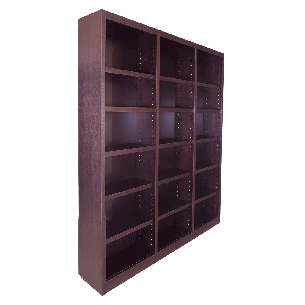 Angle. Concepts in Wood - 72 x 84 Wall Storage Unit Cherry Finish - Red.