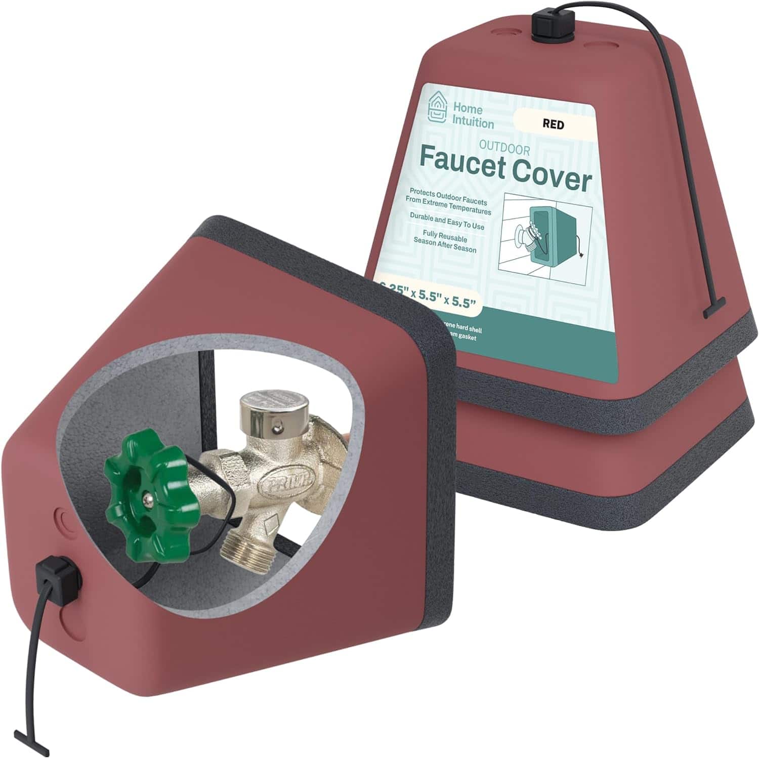 Outdoor Foam Faucet Cover, 2 Pack