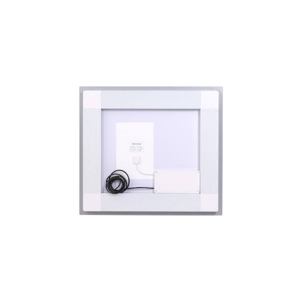Angle. Elegant Kitchen and Bath - Riven 30X27 Led Mirror, Adjustable Color 3000K/4200K/6400K - White.