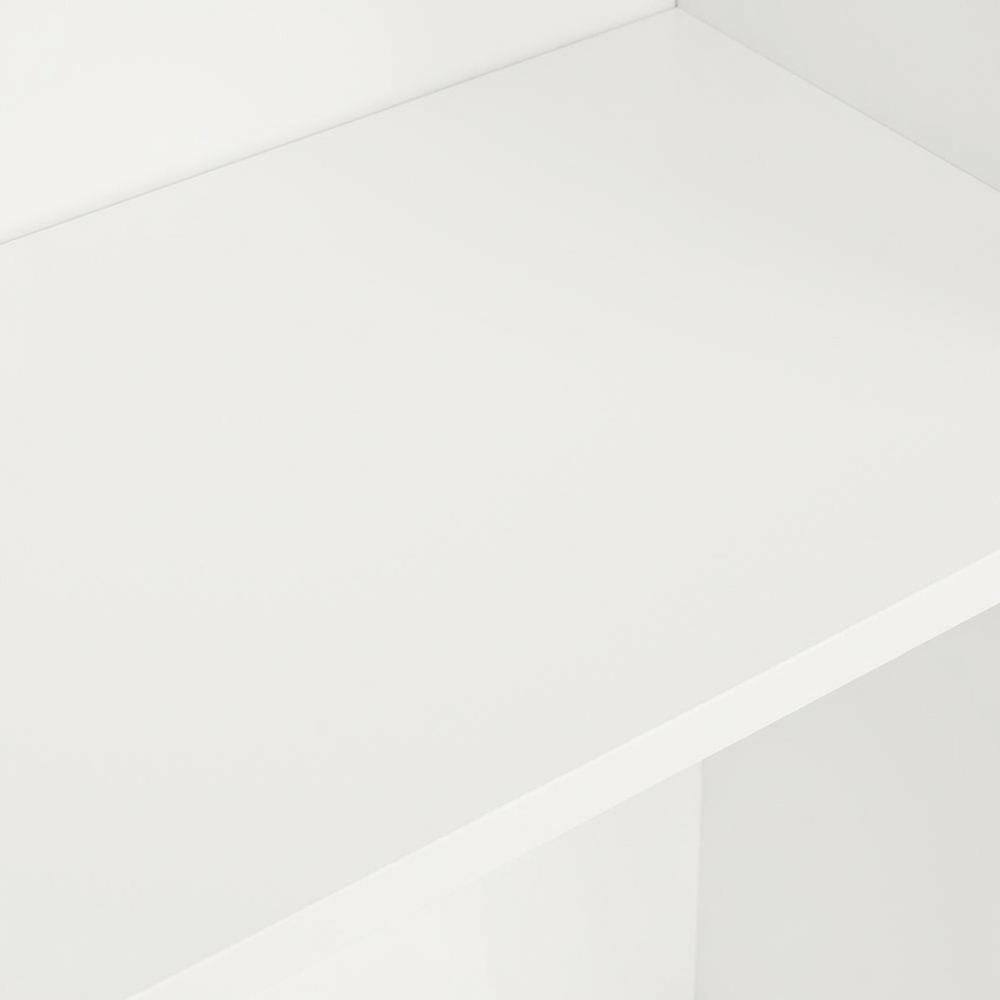 Alt View 1. FurniFact - Wooden Bookcase with Adjustable Shelves for Home Office Storage - White.