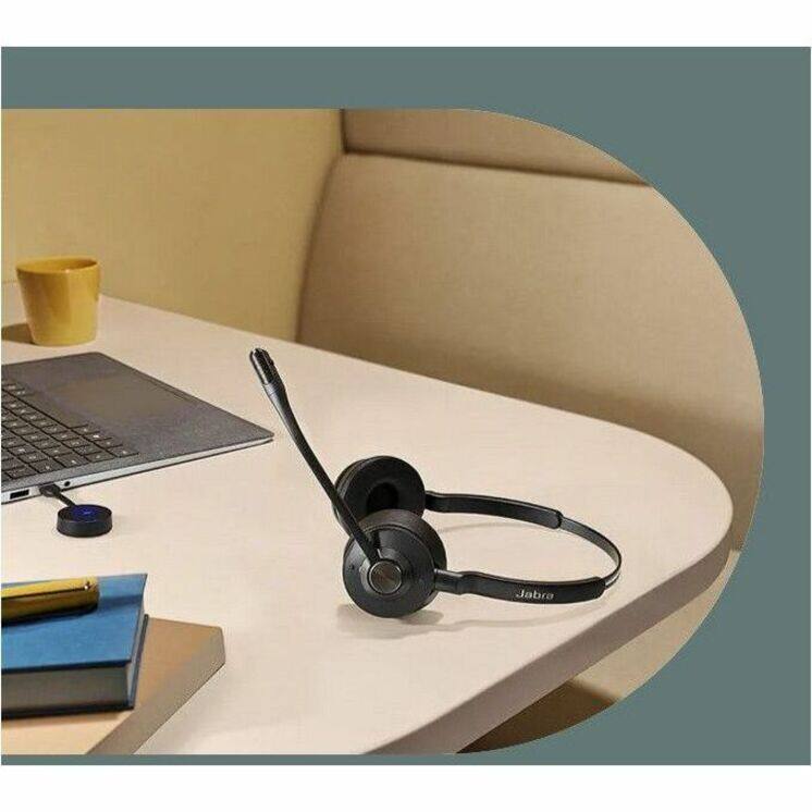 Alt View 7. Jabra - Jabra Engage 55 SE Headset - Stereo - USB Type A - Wired/Wireless - DECT - 490 ft - 40 Hz to 16 kHz - Over-the-head - Black.