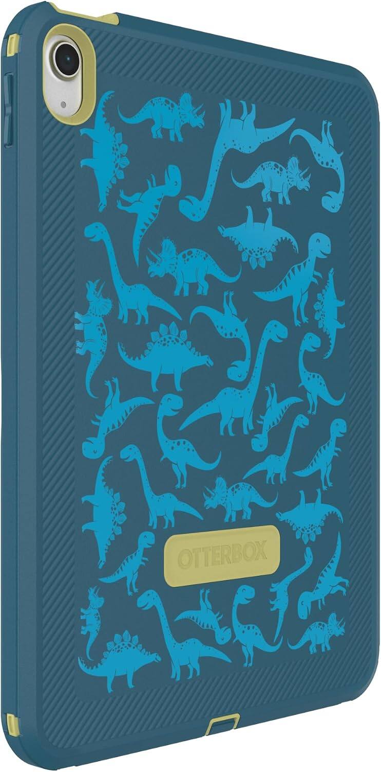 Alt View 1. OtterBox - OtterBox - Defender Series Pro Tablet Case for Apple iPad (A16) and Apple iPad (10th generation) - Roar & Explore (Blue).