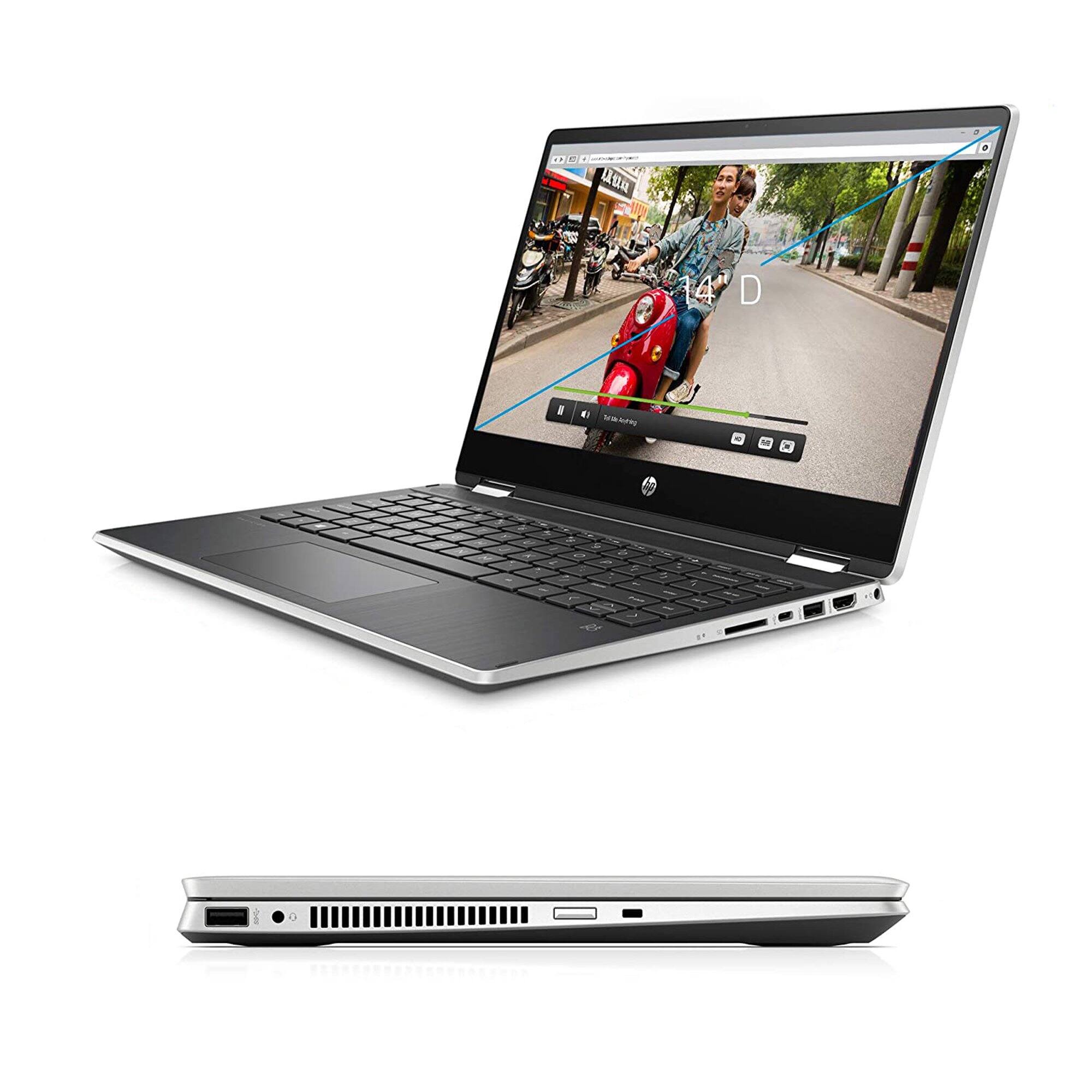 Alt View 2. HP - Pavilion x360 - 14t 14-dh2011nr X 2-in-1 Laptop 14.0 FHD Display (i5-1035G1, 16GB, Win 11 Pro) - Natural Silver.