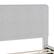 Alt View 19. Martha Stewart - Britta Faux Linen Upholstered Queen Size Platform Bed with Piped Headboard - Gray Fabric/Walnut Legs.