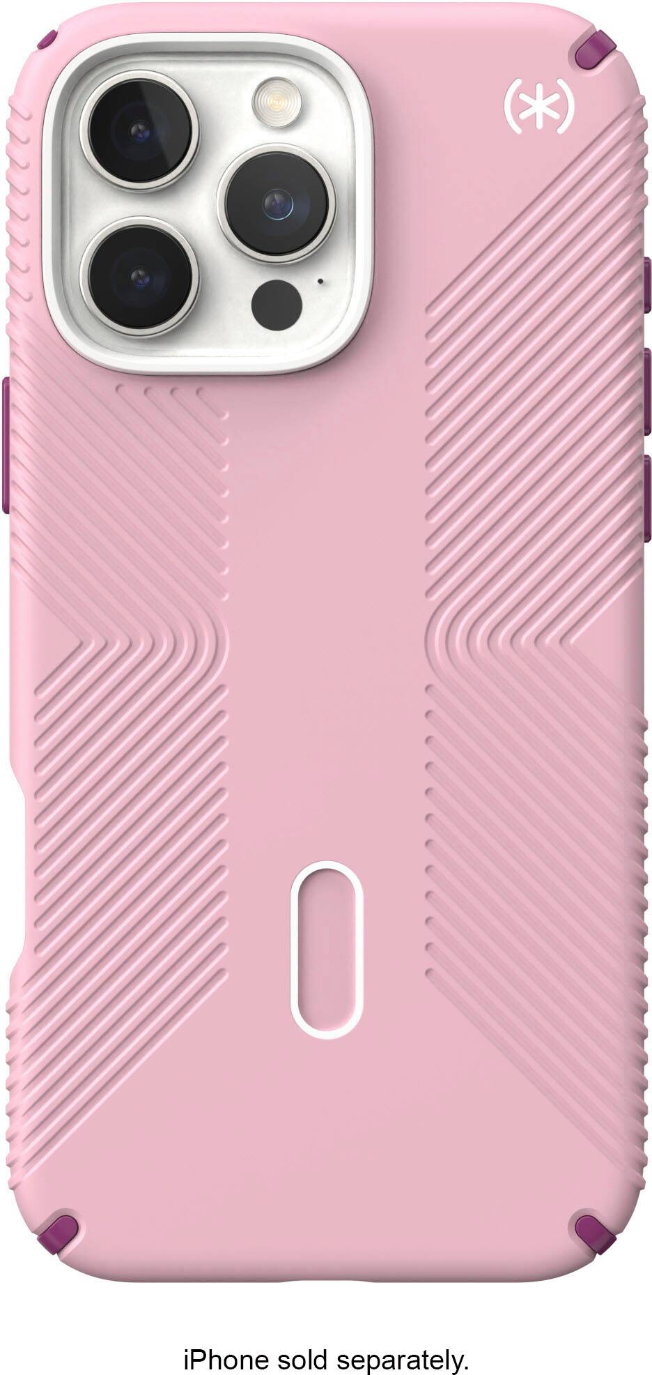 Speck - Presidio2 Grip ClickLock Case with MagSafe for Apple iPhone 16 Pro Max - Wednesday Pink