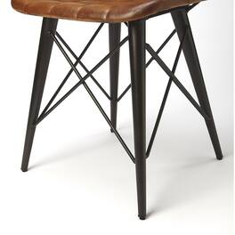 Butler Specialty - Patty Leather Side Chair - Medium Brown