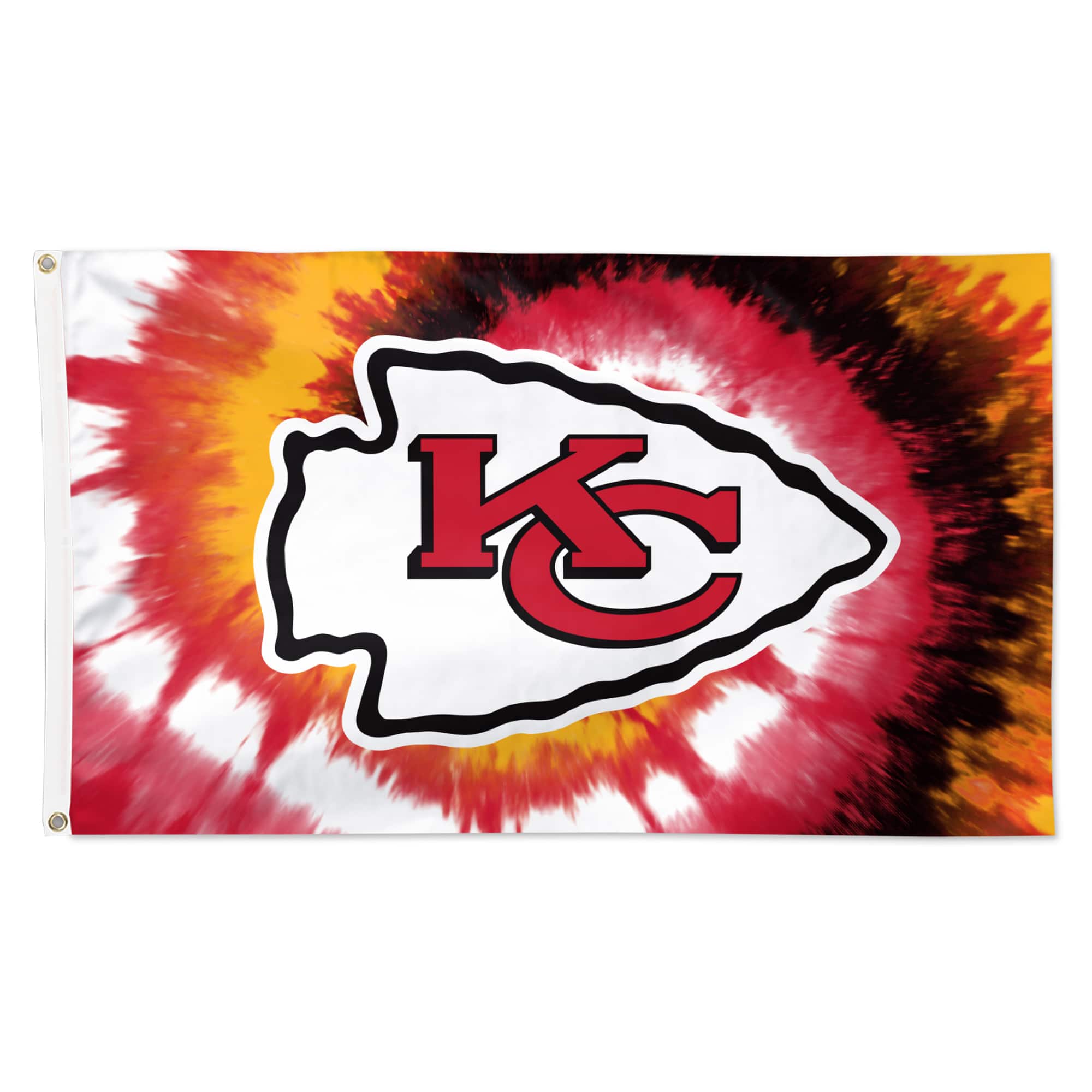 Photos - Other Decoration CITY WinCraft - Kansas  Chiefs 3' x 5' Tye Dye Deluxe Single-Sided Flag - Multicolor 4265958 