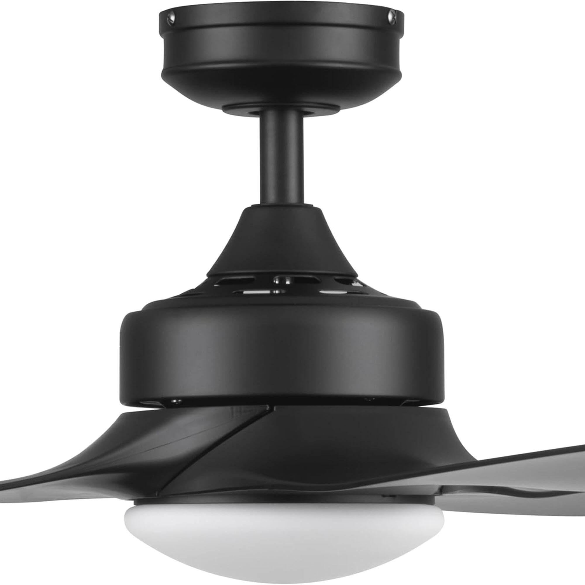 Alt View 8. Honeywell - Honeywell Lynton 52" Ceiling Fan w/ Remote, & Reversible Blades, Matte Black - Matte Black.