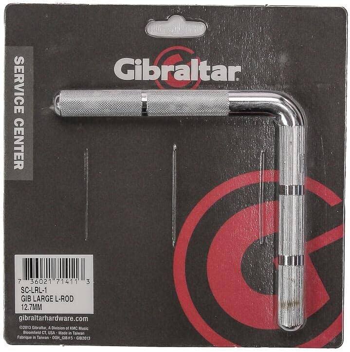 SERVICE CENTER  
Gibraltar  
7 36021 71411 3 SC-LRL-1 GIB LARGE L-ROD 12.7MM  
gibraltarhardware.com  
2013 Gibraltar, A Division of KMC Music Bloomfield CT, USA  
Made in Taiwan  
Fabrique en Taiwan - 00H_GIB#5 - GI82013